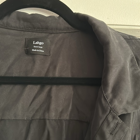 Lahgo silk button down - Picture 2 of 4